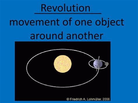 The Movement Of An Object Around Another Object