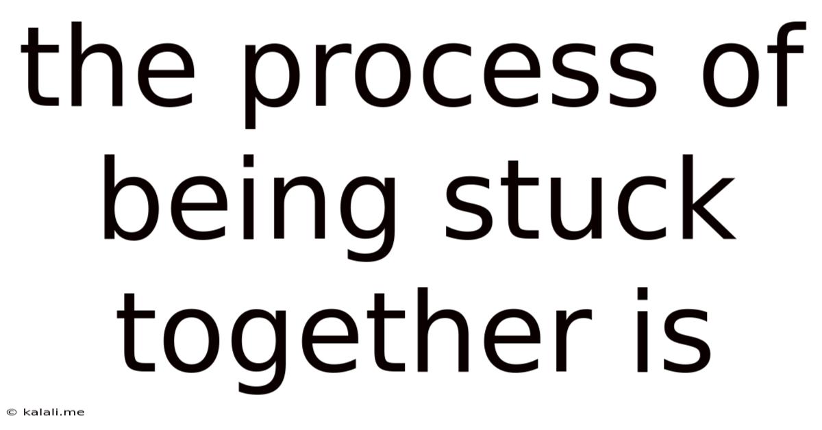 The Process Of Being Stuck Together Is