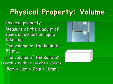 The Property Of Volume Is A Measure Of