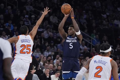 Timberwolves Top Knicks, Edwards With 36