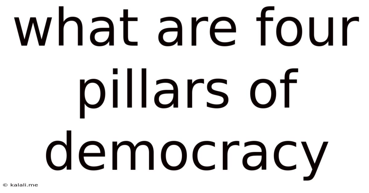 What Are Four Pillars Of Democracy