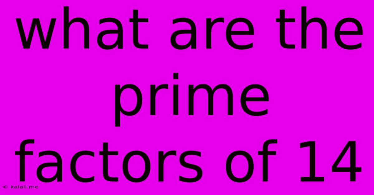 What Are The Prime Factors Of 14