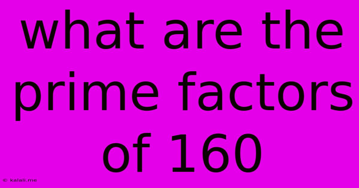 What Are The Prime Factors Of 160
