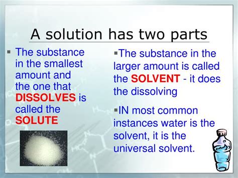 What Are The Two Parts Of A Solution