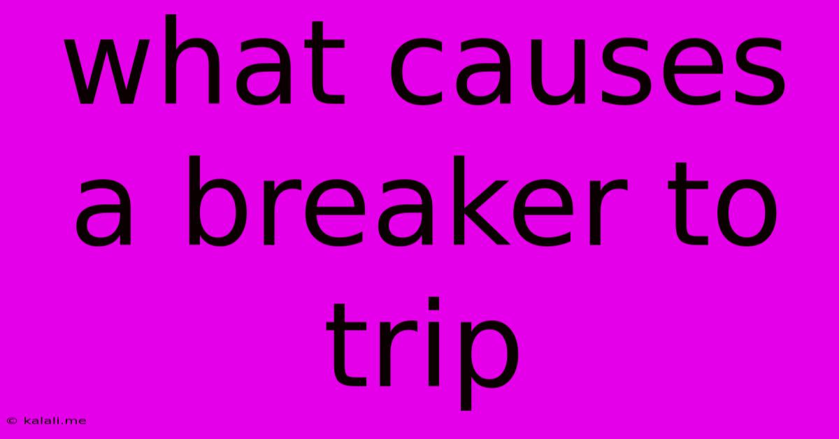 What Causes A Breaker To Trip