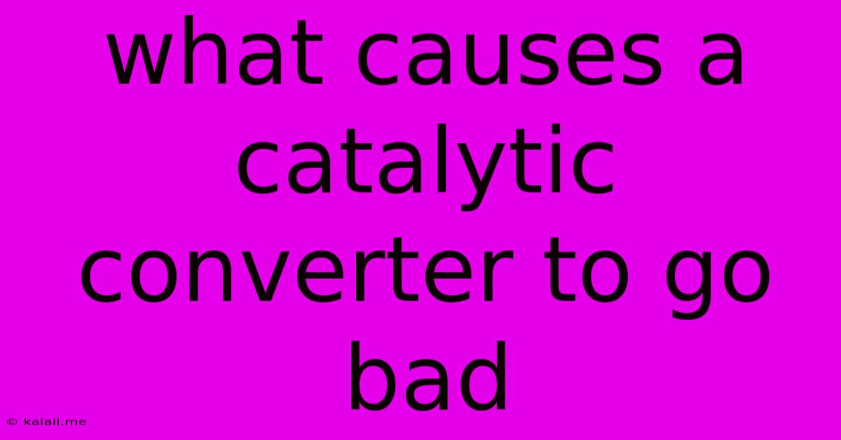 What Causes A Catalytic Converter To Go Bad