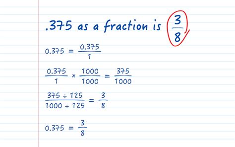 What Is 1.375 In A Fraction