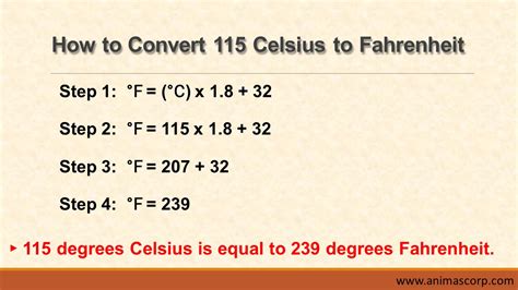 What Is 115 Celsius In Fahrenheit