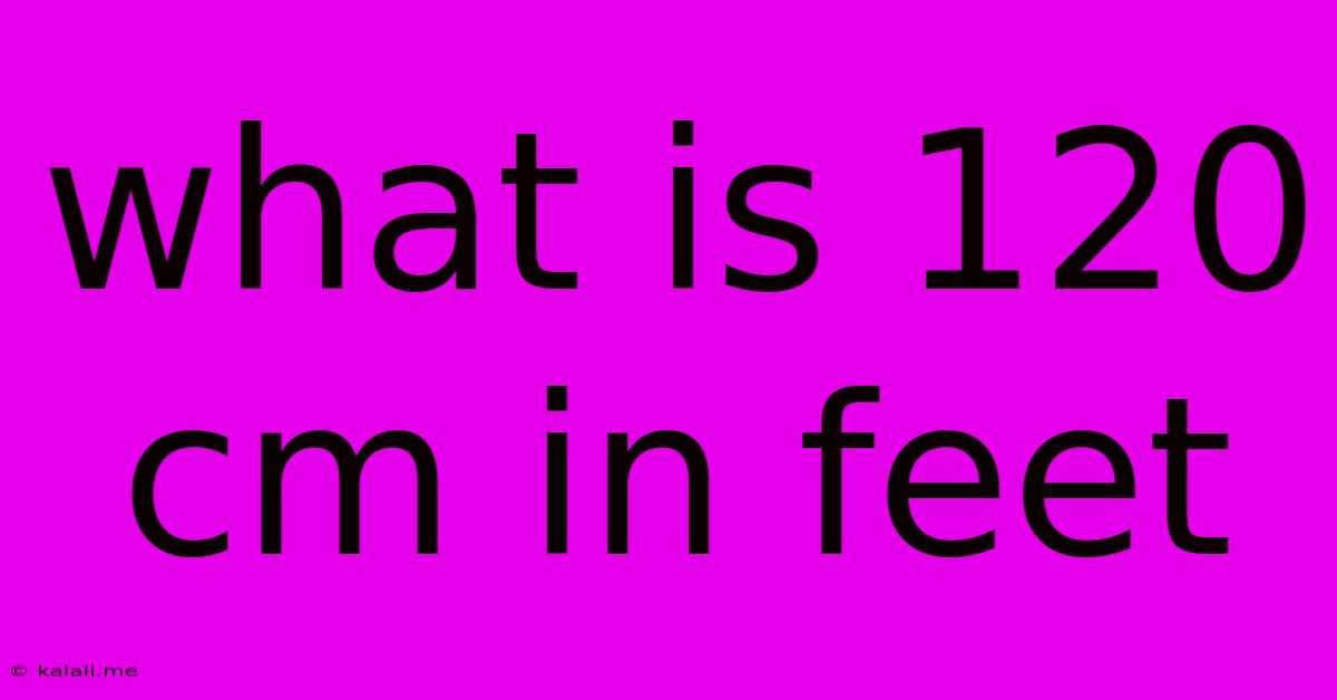 What Is 120 Cm In Feet
