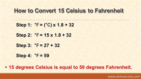 What Is 15 C In Fahrenheit