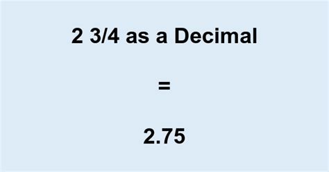 What Is 2 3 4 In Decimal Form