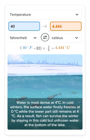 What Is 40 Degrees Fahrenheit In Celsius