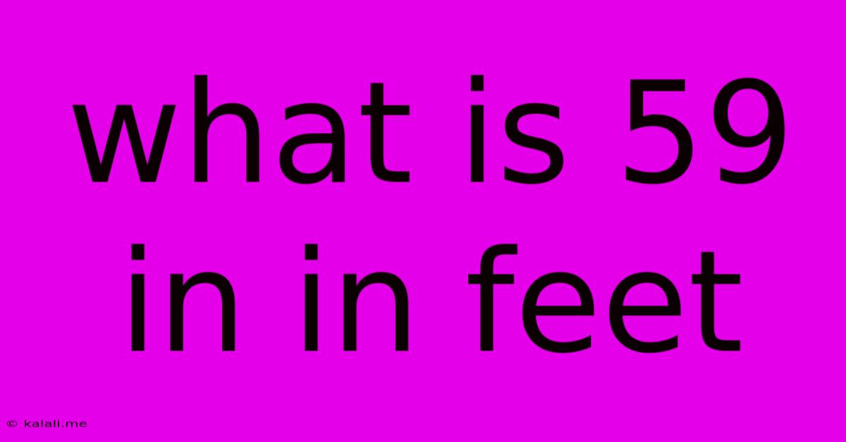 What Is 59 In In Feet