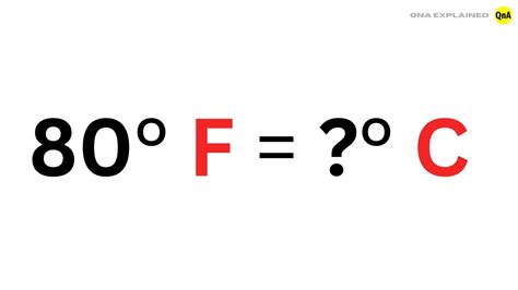 What Is 80 Fahrenheit In Celsius