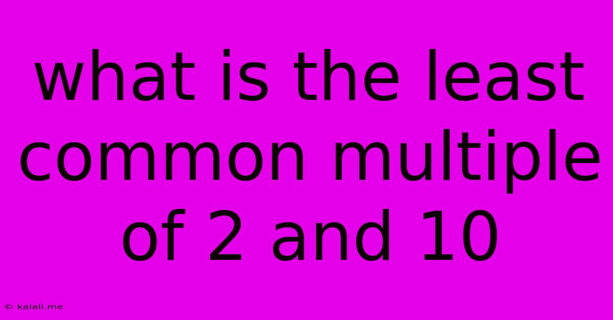 What Is The Least Common Multiple Of 2 And 10