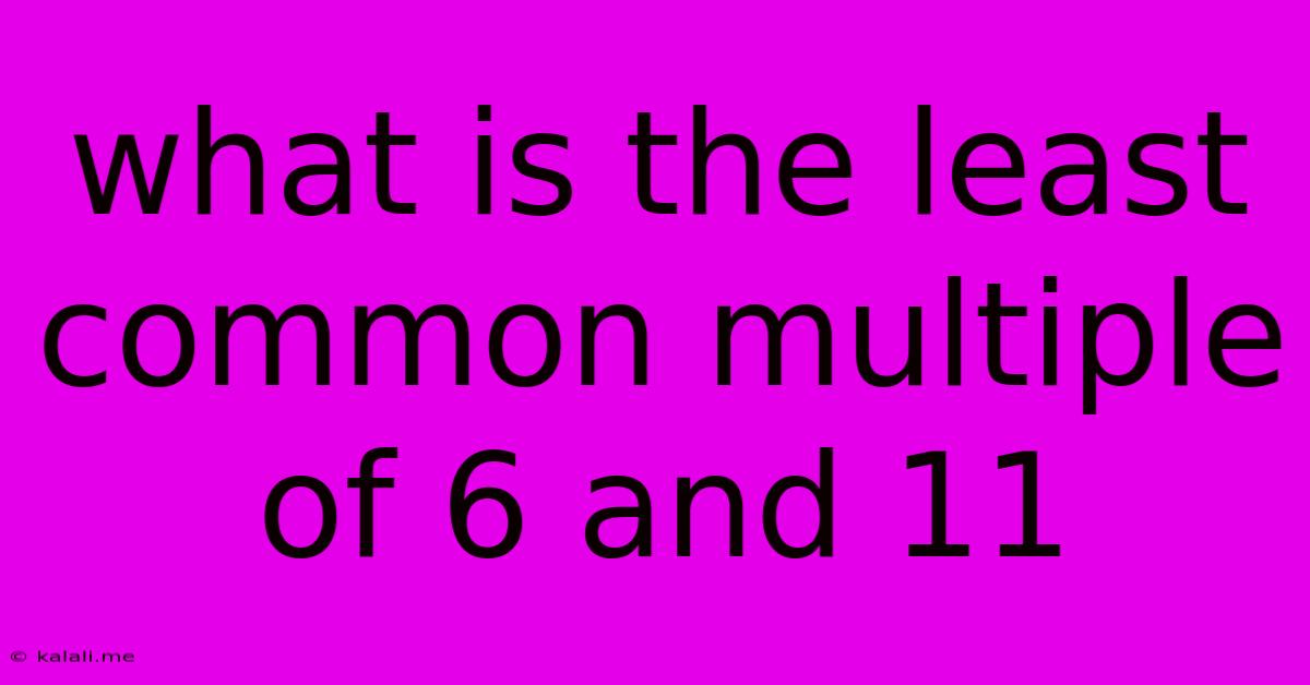 What Is The Least Common Multiple Of 6 And 11