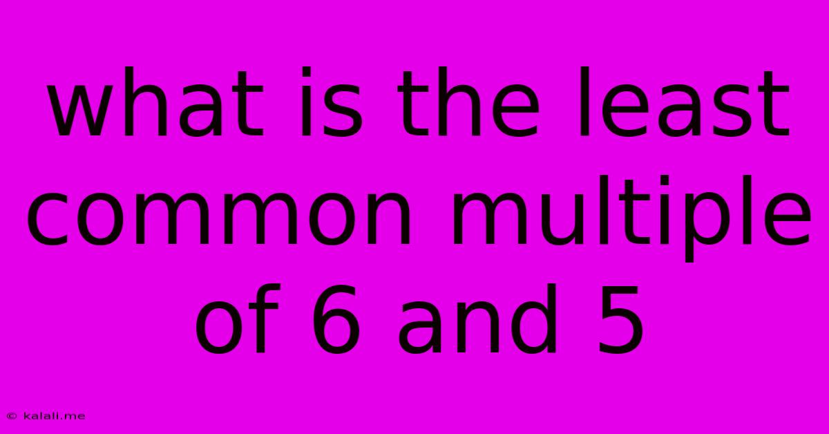 What Is The Least Common Multiple Of 6 And 5