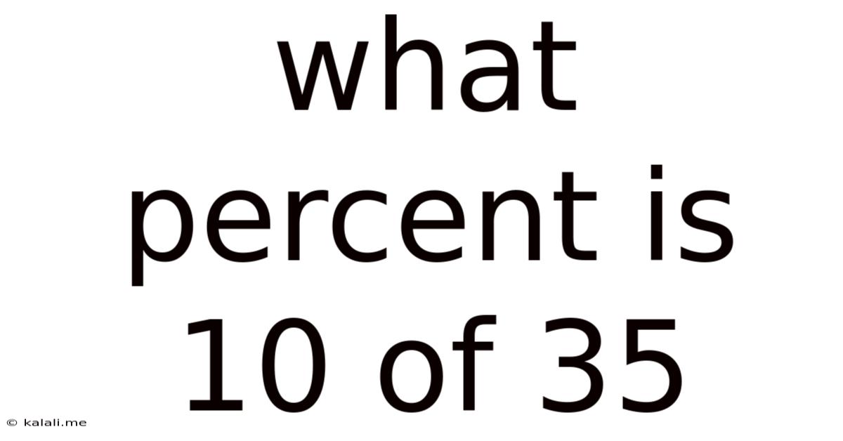 What Percent Is 10 Of 35