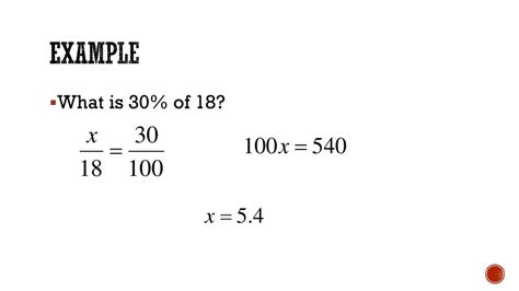 What Percent Of 30 Is 18