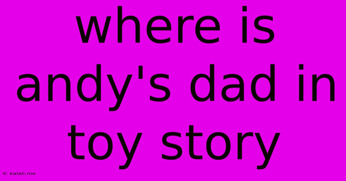 Where Is Andy's Dad In Toy Story