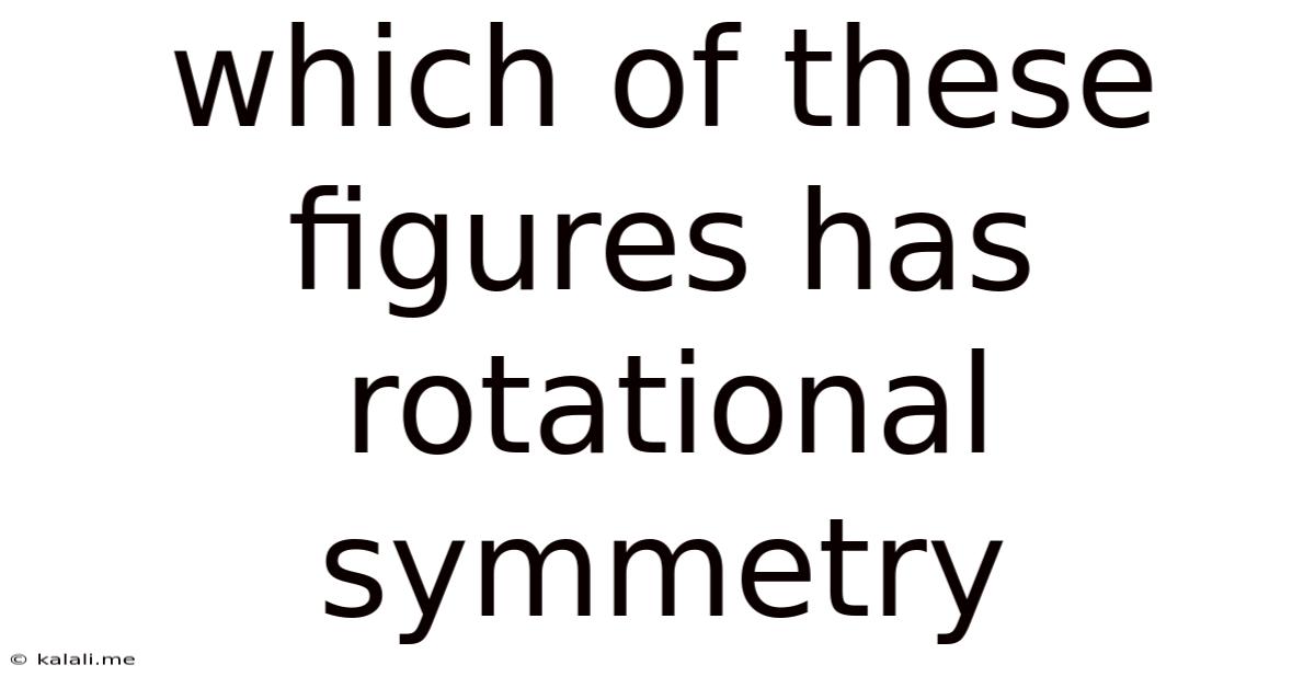 Which Of These Figures Has Rotational Symmetry