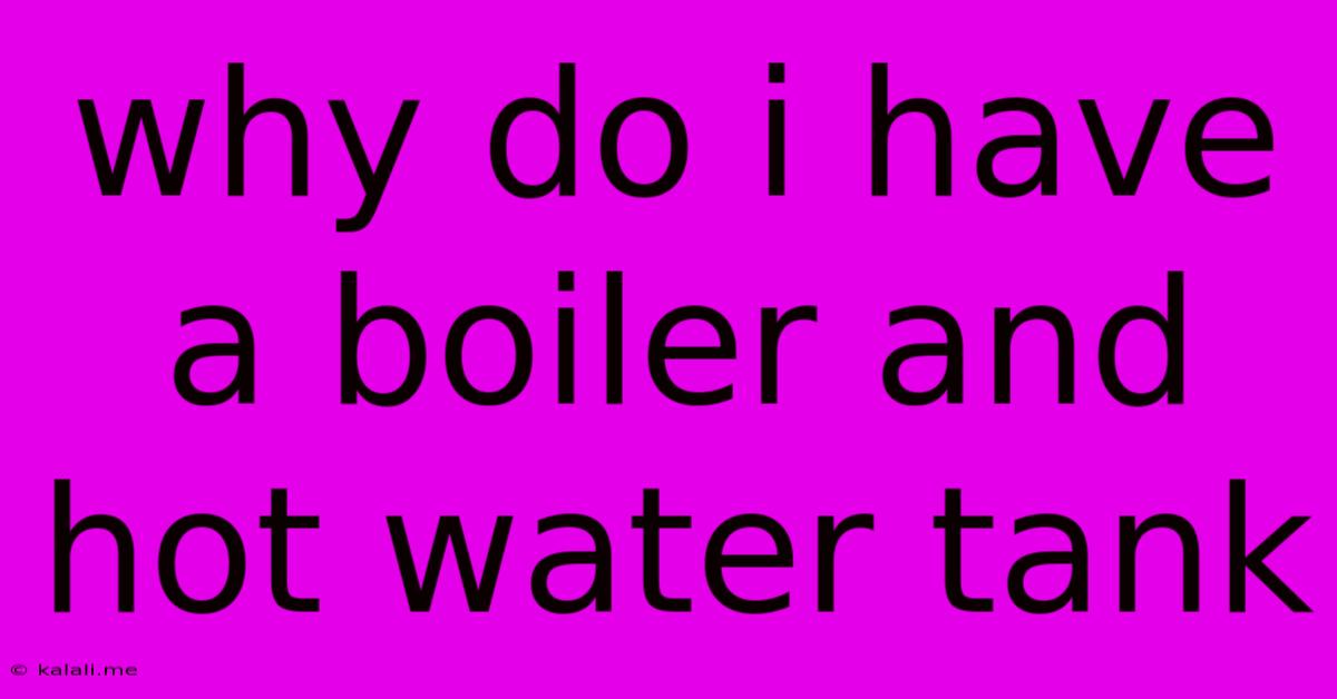 Why Do I Have A Boiler And Hot Water Tank