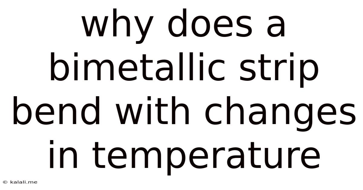 Why Does A Bimetallic Strip Bend With Changes In Temperature