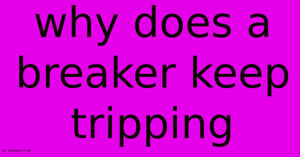 Why Does A Breaker Keep Tripping