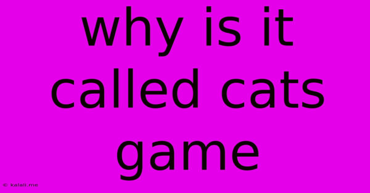 Why Is It Called Cats Game