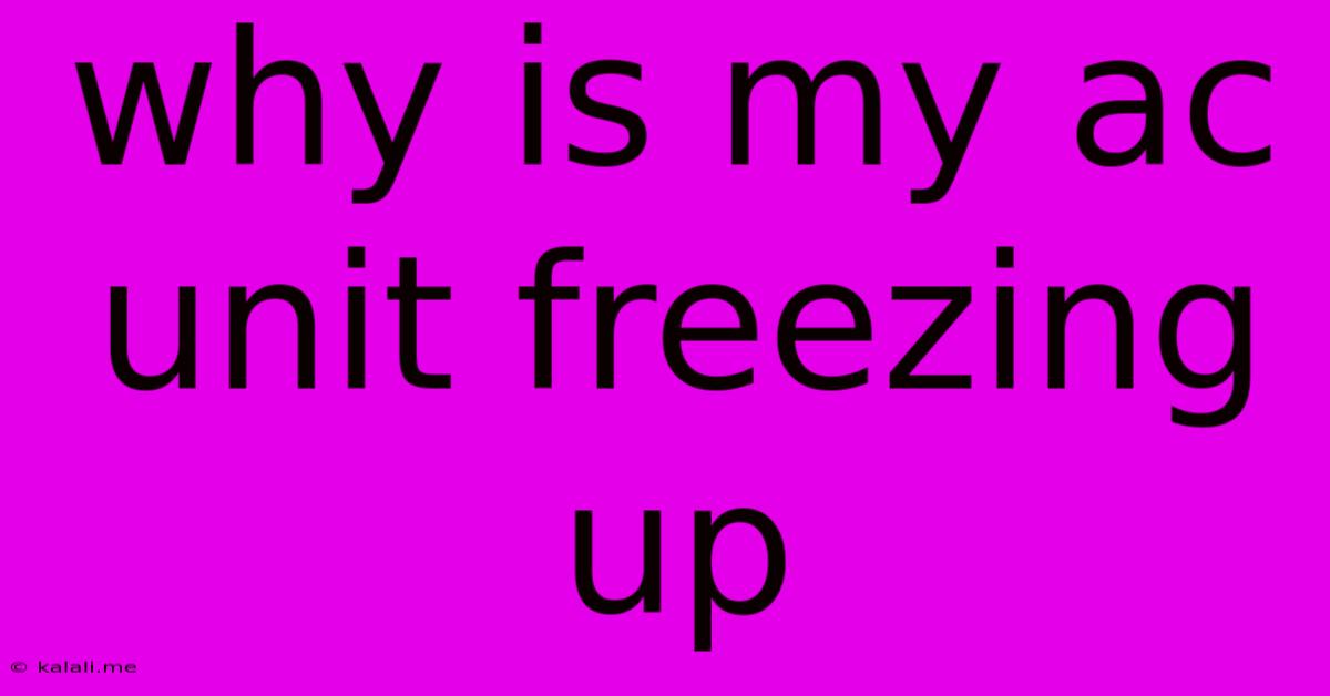 Why Is My Ac Unit Freezing Up