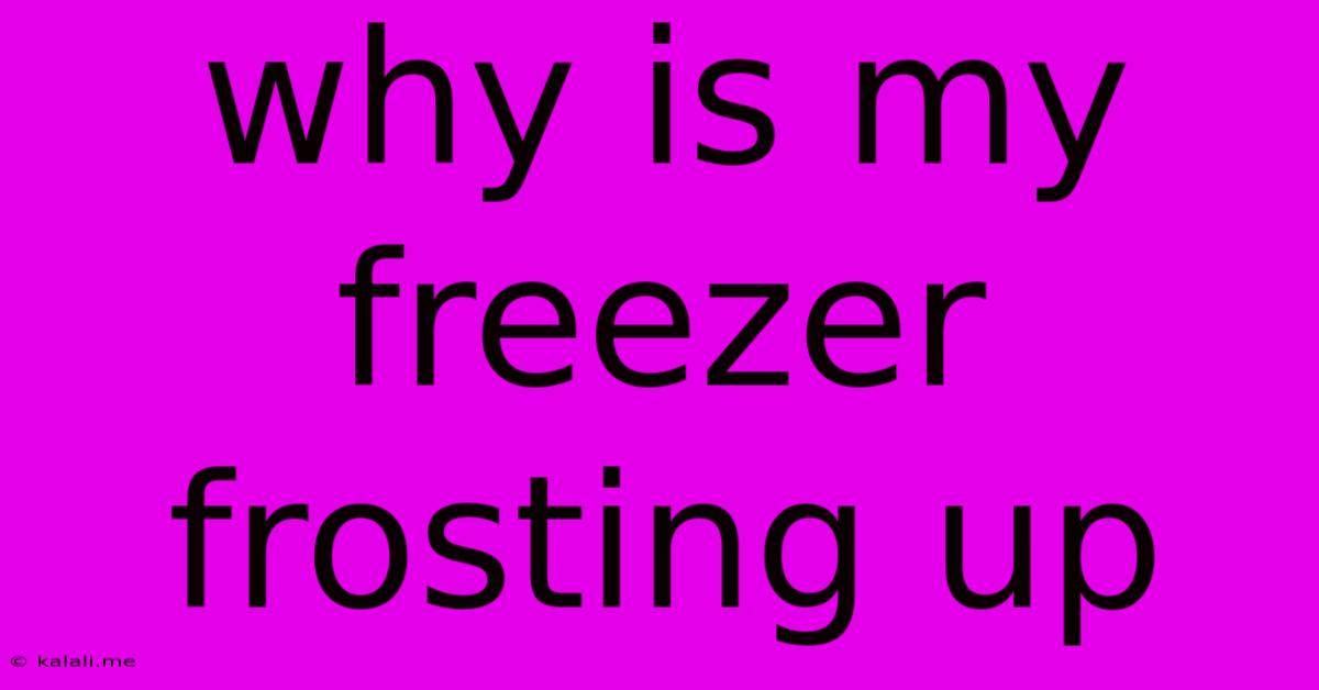 Why Is My Freezer Frosting Up