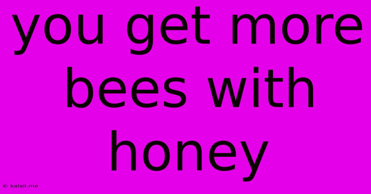 You Get More Bees With Honey
